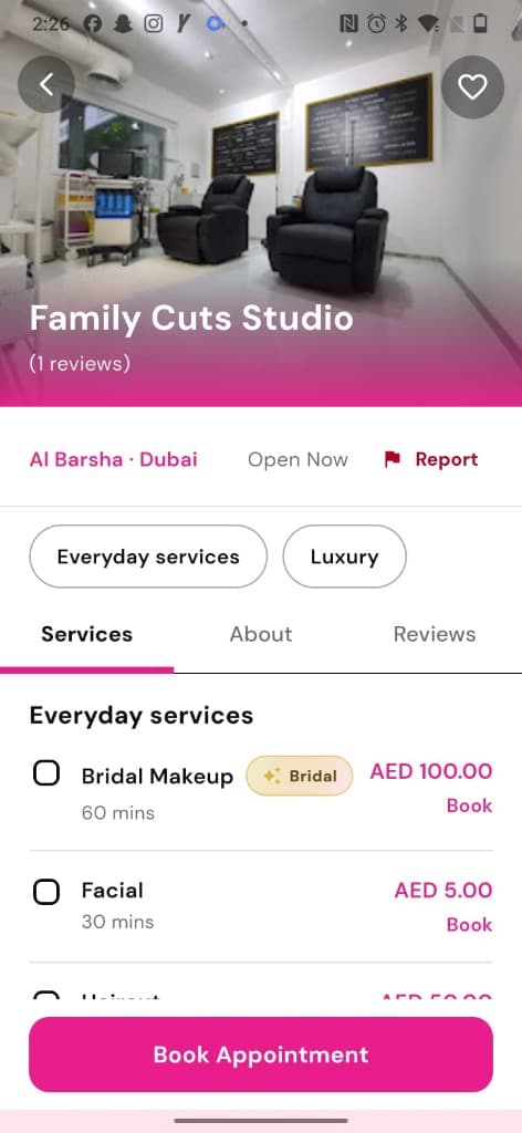 Jamaliki App - Salon Booking
